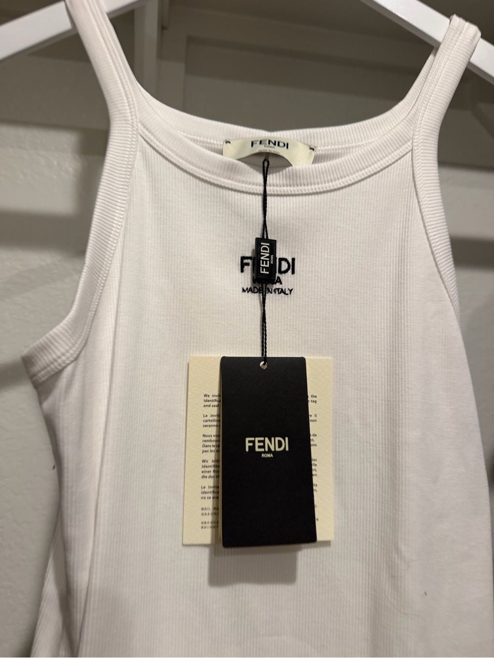 Fendi women slim fit tank top